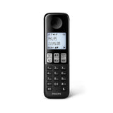 Philips D2551B Cordless DECT Landline Phone, Home Telephone with Caller ID, Call Blocking and Answering Machine - Single Handset