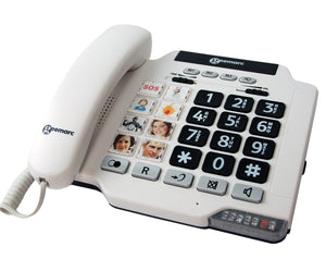 Geemarc PHOTOPHONE 100 Loud Big Button Photo ID Corded Telephone- UK Version