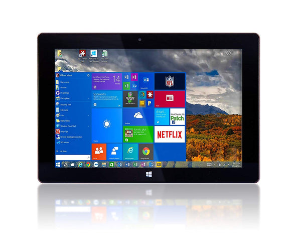 Fusion5 Ultra Slim Windows Tablet PC- (2GB RAM, 64GB Storage, Full size USB 3.0, Intel quad-core, Dual Cameras, HDMI, Bluetooth, Windows 10 S Tablet Computer) (10.1