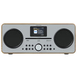AZATOM Trinity DAB/DAB+ CD player - FM Radio - Bluetooth - Stereo Speaker System - Clock - USB charger - USB player - Premium Sound (Oak)