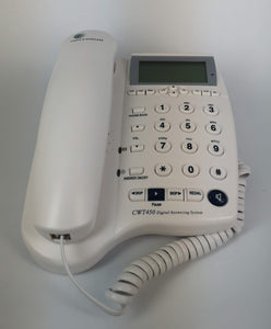 Cable & Wireless CWT450, Digital Telephone Answer Phone, Caller Display (50 Name & Number ID Matching), Desk Or Wall Mountable, Handsfree Speakerphone, Call Screening - White