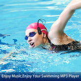 Lavod IPX8-256 Underwater MP3 Music Player 8GB memorry Walk Man with 100% Waterproof Swimbuds Headphones Suit for Running and Swimming (Purple Black)