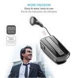 Cellularline Roller Clip Bluetooth Headset with Retractable Cable - Black/Grey
