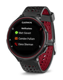 Garmin Forerunner 235 GPS Running Watch with Elevate Wrist Heart Rate and Smart Notifications, Black/Marsala Red