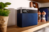 Pure Pop Maxi S Portable Stereo FM/DAB+/DAB Digital Radio - DAB Radio with Bluetooth, Alarms, Kitchen Timer and 20 Pre-sets - Navy Blue