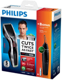 Philips Series 5000 Hair Clipper with Titanium Blades and Nose Trimmer, HC5440/93
