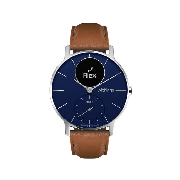 Withings Men's Steel HR Sapphire Signature Hybrid Smartwatch, Blue Glass-Limited Edition-36mm, 36 mm