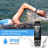 iPosible Fitness Tracker with Heart Rate Monitor, Colour Screen Activity Tracker Fitness Watch Waterproof IP68 Smart Bracelet Sleep Monitor Pedometer Watch for Women Men Kids (24-Month Warranty)