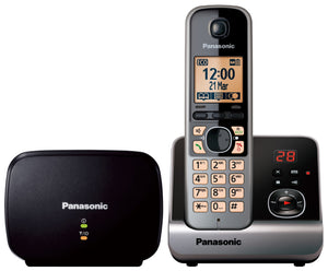 Panasonic KX-TG6761EB Single DECT Cordless Telephone with Answer Machine and Range Extender
