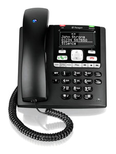 BT Paragon 650 Corded Phone with Answering Machine, Black