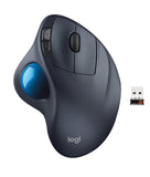 Logitech M570 Wireless Trackball Mouse - Ergonomic Design with Sculpted Right-hand Shape, Compatible with Apple Mac and Microsoft Windows Computers, USB Unifying Receiver, Dark Gray