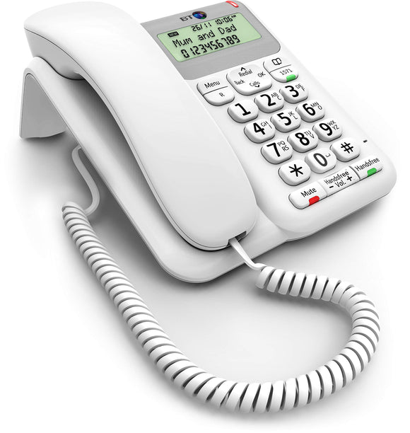 BT Decor Corded Telephone, White