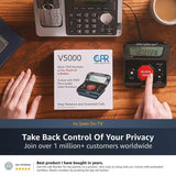 CPR V5000 Call Blocker for Landline Phones - Pre-loaded with 5000 known Nuisance Scam numbers - Block a further 1500 numbers at a Touch of a Button