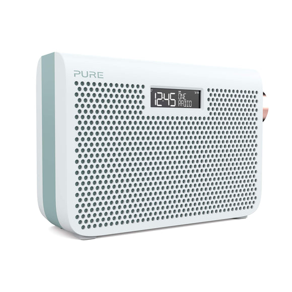 Pure One Midi Series 3s Portable Digital DAB/DAB+ and FM Radio with Alarms, Timers and Aux-in Option - Jade White