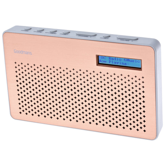 Goodmans Portable Digital & FM Radio in Copper