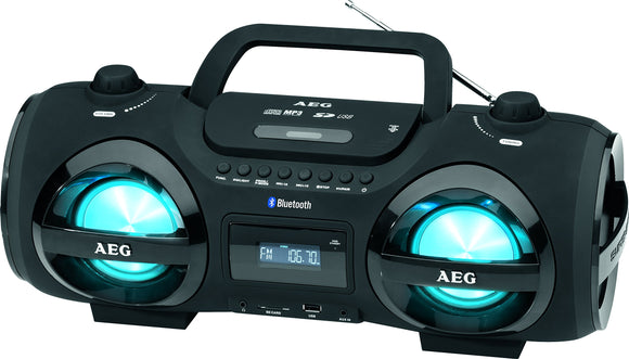AEG SR 4359 BT Portable Stereo (CD Player, MP3, Bluetooth Pairing)