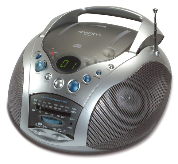 Roberts CD9959 Swallow LW/MW/FM Radio CD Player - Grey/Silver