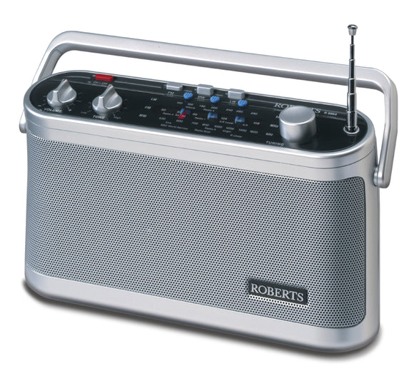Roberts Classic Radio 3 Band Silver One Size