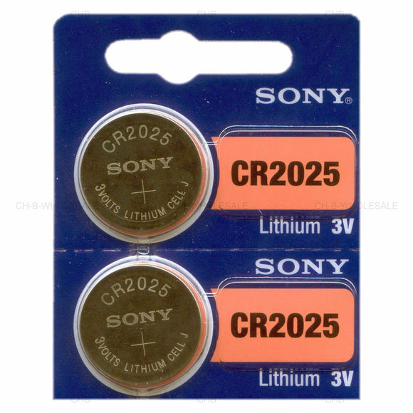 SONY CR2025 3V Lithium Coin Battery IncShop Pack of 2
