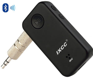 ixcc-portable-wireless-bluetooth-4-0-receiver-with-male-to-male-3-5mm-universal-auxiliary-audio-stereo-output-bundle-with-micro-usb-cable-black image no. 1 buy in Dubai from Astronom at best price shipping worldwide by iXCC