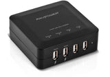 ravpower-bolt-30w-6a-4-port-rapid-charging-station-usb-travel-wall-charger-for-iphone-5s-5c-5-4s-4-ipad-5-air-mini-samsung-galaxy-s4-s3-s2-note-3-2-kindle-fire-hd-hdx-google-nexus-4-5-7-10-motorola-droid-razr-maxx-moto-x-htc-one-x-v image no. 1 buy in Dubai from Astronom at best price shipping worldwide by RAVPower