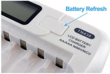 tenergy-tn438-16-bay-smart-charger-with-lcd-and-built-in-ic-protection-aa-aaa-nimh-nicd-rechargeable-batteries-charger-with-ac-wall-adapter-and-car-adapter image no. 4 buy and ship to Saudi from Astronom.ae electronic gifts with COD at best selling prices 